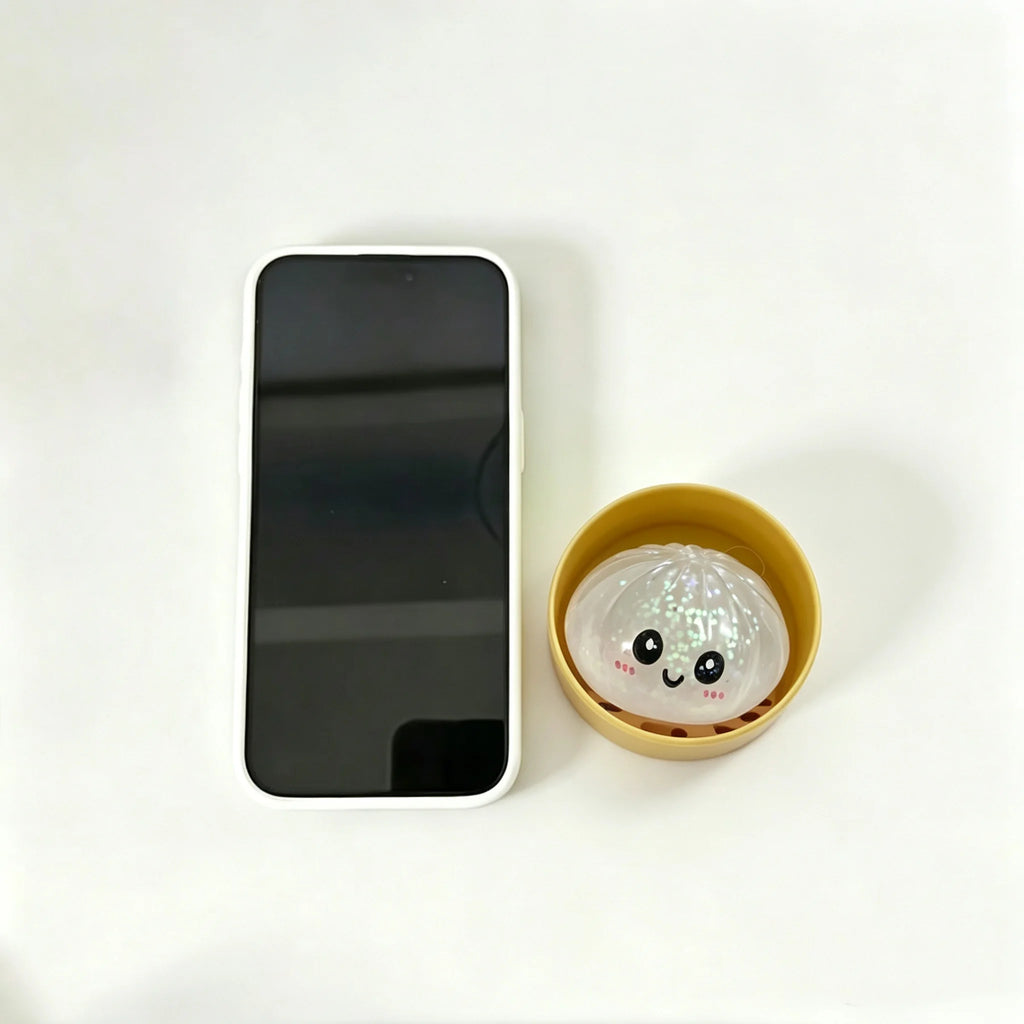 Mystery Dumpling Squishy — with Bamboo Steamer Basket