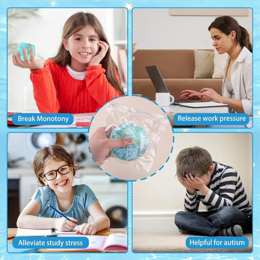 Squishy Stress Cube — 4-Pack