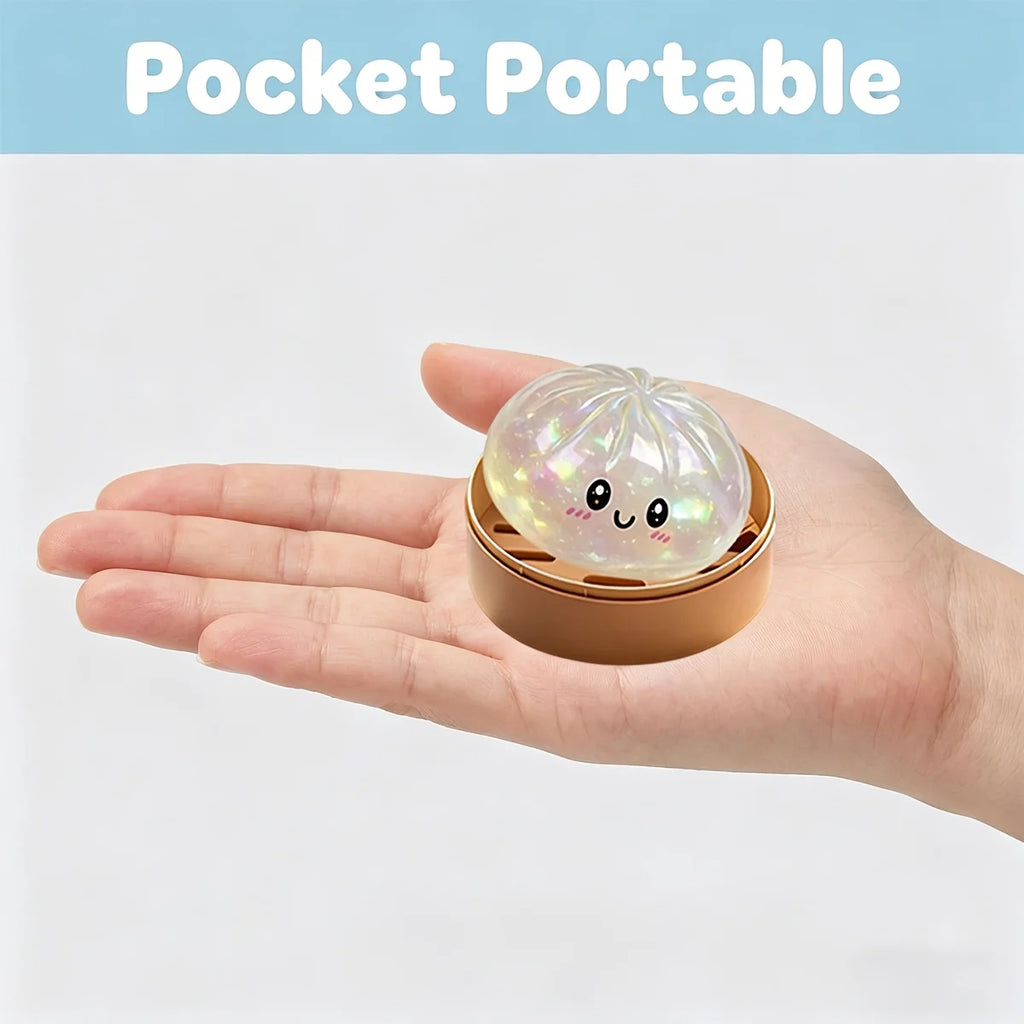 Mystery Dumpling Squishy — with Bamboo Steamer Basket